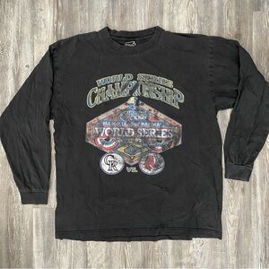 2007 MLB World Series Championship Black Long Sleeve Shirt